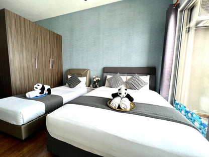 A33 Floor Studio Unit - 1 Queen Bed &amp; 1 Single Bed, City View, Silverscape Homestay, Melaka